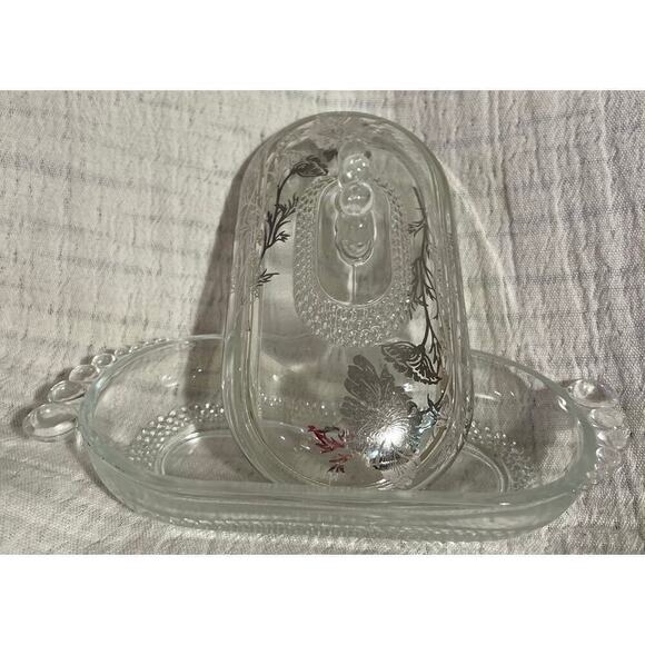 vintage covered butter dish by Duncan Miller - Picture 3 of 6